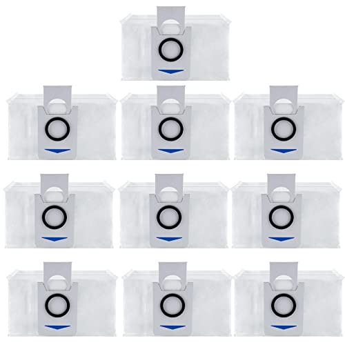 10 PCS Disposable Dust Bags for ECOVACS DEEBOT X1 OMNI DEEBOT T10 T20 Omni Robot Vacuum Cleaner Replacement Accessories