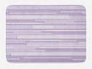 Ambesonne Modern Bath Mat, Contemporary Stone Like Linear Band Motif in Pastel Tones Work of Art, Plush Bathroom Decor Mat with Non Slip Backing, 29.5" X 17.5", Lavender Lilac