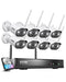 ZOSI 8CH 2K Wireless Home Security Camera System with 2TB HDD,8X 3MP WiFi Indoor Outdoor Cameras,Color Night Vision,Two-Way Audio,Light & Siren Alarm,2K H.265+ 8CH NVR Recorder for 24/7 Recording