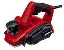 Einhell 4345310 TC-PL 750 Electric Planer | Up to 2mm Chip Depth, Aluminium Soleplate, Parallel Stop, Fold Depth Stop | 750W Wood Plane for Doors and Woodworking Includes Carbide Planing Knife, Red