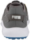 PUMA Men's Ignite Fasten8 Disc Golf Shoe, High Rise-puma Silver-Quiet Shade, 10.5 US