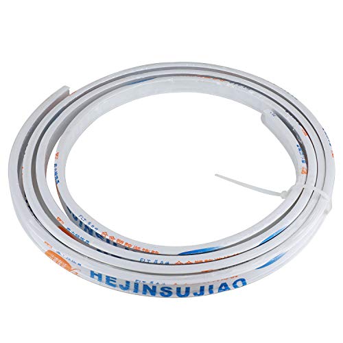 Ziang Bendable Straight Curved Curtain Track Alloy Plastic Windows and Balcony Curtain Track Soft Curved Track Curved Track Rail Slide Rail Accessories (4 Meters)