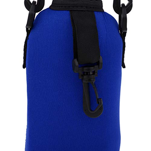 2pcs Water Bottle Holder Insulated Water Bottle Carrier/Bag/Pouch/Case/Cover/Sleeve with Shoulder Strap Zipper Buckle