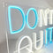 Do It Don't Quit Neon Sign for Wall, Room Decor, Motivational Wall Art Neon Light for Office, Bar, Gym, Cool Neon Light Sign for Party, Events, Birthday Gifts, 16.9x10.6 Inch