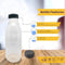 Packware Juice Plastic Bottles - Reusable Drink Containers with Black Lids - Reusable & Leak-Proof Juice Bottles, Great for Storing Homemade Juices Water Smoothies & Much More - 50 Pack(300ml)