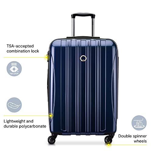 DELSEY Paris Helium Aero Hardside Expandable Luggage with Spinner Wheels, Brushed Charcoal, Carry-On 19 Inch, Helium Aero Hardside Expandable Luggage with Spinner Wheels
