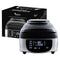 MasterPro Digital Smokeless Grill, Electric Grill, Food Processor and Table Grill, Electric Smokeless with 1800 W, 5 Functions, Hot Air Fryer, Oven and Dehydrator