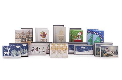 Hallmark Christmas Boxed Cards (Thomas Kinkade Santa. 16 Cards and 17 Envelopes)