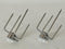 onlyfire Double Ended 8-Prong Rotisserie Fork + 4-Prong Meat Forks (2 Pieces), BBQ Grill Rotisserie Chicken Forks Kit, Fits 12 MM Hexagon & 10 MM and 8 MM Square Spit Rods