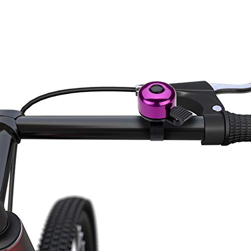 Paliston Bike Bell Bicycle Bell Crisp Sound for Adults Kids Boys Girls Purple