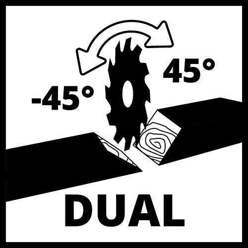 Einhell 4300395 Dual Drag, Crosscut and Miter Saw TC-SM 2534/1 (Maximum 2350 W, Integrated Drag Function, Saw Head Tilts to Left/Right, Laser, Include Carbide-Tipped Precision Saw Blade)