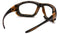 Pyramex Safety Products CHB410DTP Carhartt Carthage Safety Glasses, Clear Anti-Fog Lens with Black/Tan Frame, Clear