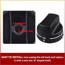 SUUJI PA010034 Top Burner Range Knob,Cooktop Burner Control Knob Replacement Part Compatible with Viking Gas Ranges VGIC305-4BSS VGIC485-6GSS Replaces for VKNPA010034 Black