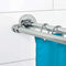 Zenna Home Rustproof Tool-Free Tension or Permanent Mount Adjustable Double Shower Rod, Chrome