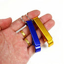 10pcs Bottle Opener Keyring Metal Beer Bar Tool Keychain Gifts Random Colour