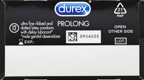 Durex Durex Prolong, 12 Count, 12 Count