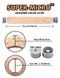 ROLLINGDOG 18 Inch Paint Roller Kit - Large Paint Roller,Microfiber Paint Roller Sleeves,Paint Tray with Liners,Extension Pole with Thread Lock,Pack of 10