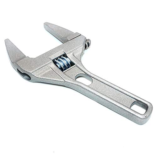 NUZAMAS Extra Wide Jaw Adjustable Wrench Open from 6mm to 65mm- Adjustable Plumbing Pipe Spanner - Multifunctional Large Opening tool - 8 inch