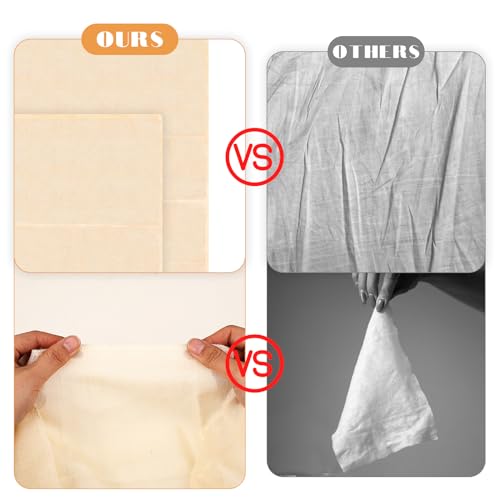 4 Pcs Cheesecloth for Cooking 50x50 cm Muslin Cloths Reusable Cheese Cloths Unbleached Washable Cotton Cheese Clothes Ultra Fine Weave Fabric Filter for Straining, Cooking, Baking