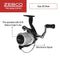 Zebco 33 Telescopic Spinning Reel and Fishing Rod Combo, Convenient Telescoping Rod with a Pro-Style Handle Grip and Quickset Anti-Reverse Fishing Reel, Multi, One Size (33SP605MTELA.FB4)