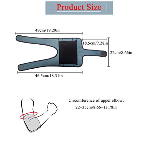 ThreeH Elbow Brace for Ulnar Nerve Entrapment with Removable Metal Splints Cubital Tunnel Syndrome Adjustable Stabilizer Support Sports Protection