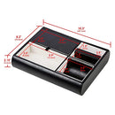 Jack Cube Valet Tray Leather, Desk or Dresser Organizer, Catch-all For Keys, Phone, Wallet, Coin, Jewelry, and More (26.26 x 5.5 x 20.8 cm) - MK158