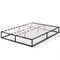 Zinus Joseph 25cm Queen Bed Frame Base Mattress Foundation Support - Industrial Metal Steel/Bedroom Furniture, Black