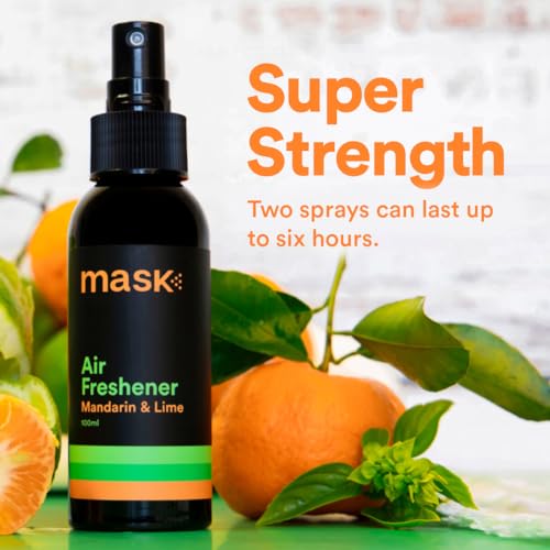 Mask - Air Freshener Spray, Strong Odour Eliminator, Pet Odour Eliminator, Travel Size - Long Lasting Air Freshener for Home, Room Deodoriser, 100ml, Mix Pack of 3
