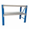 1.2M x 0.6m x 0.9m Heavy Duty Metal Warehouse Garage Workbench System 400KG Workstation (Blue & White)