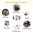 KingCamp 17/25pcs Stainless Steel Camping Cookware Mess Kit Camping Cooking Set Backpacking Gear Lightweight Pots and Pans Set with Folding Knife Fork for Camping Hiking Picnic