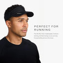 2XU Unisex Packable Run Visor - Lightweight & Adjustable Sun Protection for Runners - Black/Black - One Size