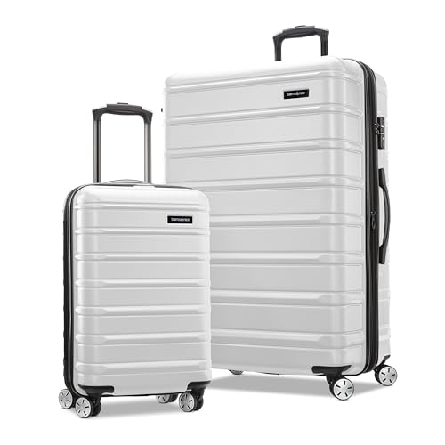 Samsonite Omni 2 Hardside Expandable Luggage with Spinner Wheels, Birch White, 2-Piece Set (Carry-on/Large), Omni 2 Hardside Expandable Luggage with Spinner Wheels