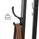 VASAGLE ALINRU Coat Rack with 3 Shelves, Stand with Hooks for Scarves, Bags and Umbrellas, Steel Frame, Industrial Style, Rustic Brown and Black ULCR80X