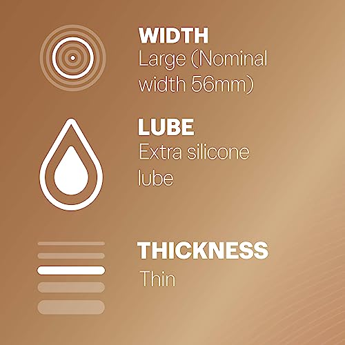 Durex Invisible Condoms Extra Lube, Pack of 10