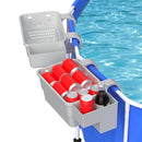 PFCTART 2 Pack Poolside Storage Basket, Pool Cup Holder (Light Gray)