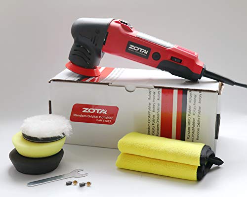 ZOTA Oribtal Polisher, 3 inch Dual Action Polisher with 13.1 feet Cord, Mini Polisher Kit and Polisher for Car Detailing.