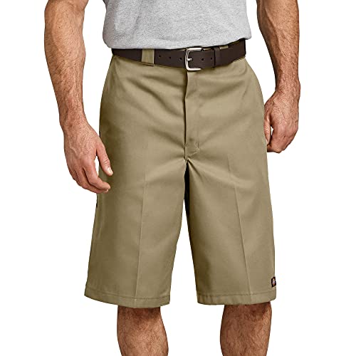 Dickies Men's 13 Inch Loose Fit Multi-Pocket Work Short, Khaki, 32