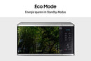 Samsung MW3500K Microwave MS2AK3515AS/EG / 800 W / 23 L Cooking Chamber / 48.9 cm Wide/Scratch-Resistant Ceramic Enamel Interior/QuickDefrost Programmes/Silver