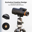 K&F Concept® 12X50 Monocular Telescope with Cleaning Cloth, FMC Lens & BAK4 Prism Telescopes for Adults, Sky Captain HD Monocular for Bird Watching Hunting Hiking Camping Travelling