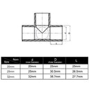 10Pcs 4 Way Inner Diameter 20mm PVC Fitting Build Heavy Duty Greenhouse Frame Furniture Connectors