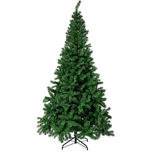 Sunnyglade 6 FT Premium Artificial Christmas Tree 1000 Tips Full Tree Easy to Assemble with Christmas Tree Stand (6ft)