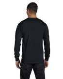 Hanes Men's 4 Pack Long Sleeve ComfortSoft T-Shirt, Black, Large