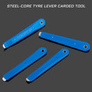 KIEVODE Set of 2 Steel-Core Tyre Levers for Mountain and Road Bikes - Durable Metal Tire Carded Tools for MTB and Bicycle Repairs