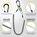 SF Fly Fishing Landing Net Soft Silicone Rubber Small Mesh Catch and Release Wood Frame Trout Net with Green Magnetic Release Combo Kit