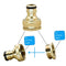 1 Pcs Brass Garden Quick Hose Adapters(3/4" and 1/2" Inner Female), Garden Hose Connector for Lawn& Garden,Washing Cars,Watering Plants