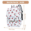 Cherry School Backpack for Girls Women, 15.6 inch Laptop Backpacks Bookbags for College Travel