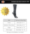 Dickies Women's Dri-Tech Moisture Control Crew Socks Multipack, Black Heathered (6 Pairs), 6-9