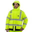 CARHARTT Men's High Vis Waterproof Class 3 Insulated Sherwood Jacket,Brite Lime,Large