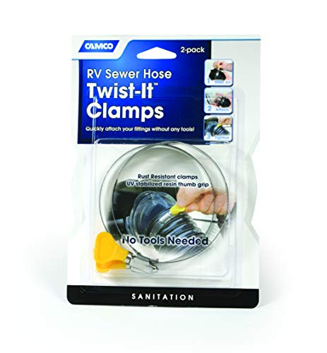 Camco 39553 3" Twist-It Clamps