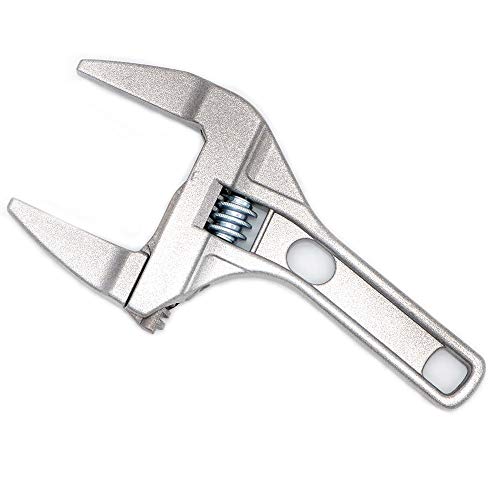 NUZAMAS Extra Wide Jaw Adjustable Wrench Open from 6mm to 65mm- Adjustable Plumbing Pipe Spanner - Multifunctional Large Opening tool - 8 inch